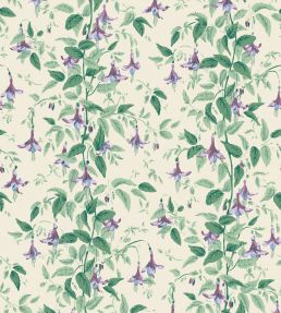 Fuchsia Wallpaper by Cole & Son Mauve & Sea Green on Cream