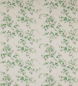 Fuchsia Linen Fabric by Colefax and Fowler Silver/Leaf