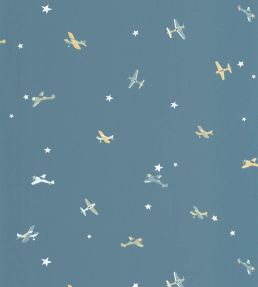Funny Planes Wallpaper by Caselio Bleu Nuit