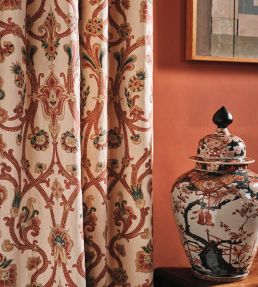 Furley Fabric by Colefax and Fowler Pink/Green