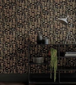 Fusion Flock Wallpaper by 1838 Wallcoverings Bracken