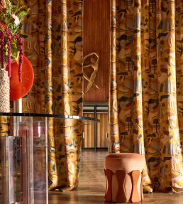 Futurista Fabric by Nobilis Yellow