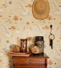 Galapagos Wallpaper by Sanderson Pewter