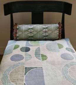 Galaxie Fabric by Christopher Farr Cloth Green
