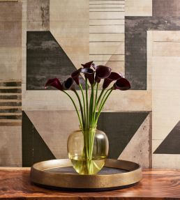 Galaxy Mural by Thibaut Graphite and Champagne