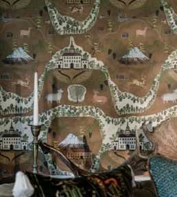Galtur of Tyrol Wallpaper by MINDTHEGAP Amber Gold