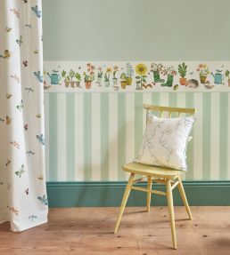 Garden Grow Border Wallpaper by Villa Nova Green