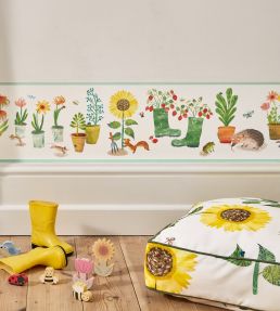 Garden Grow Border Wallpaper by Villa Nova Green