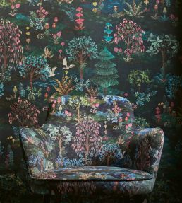 Garden Infinito Wallpaper by Eijffinger Dark Blue