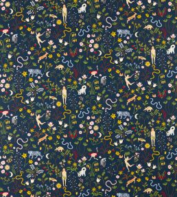 Garden of Eden Fabric by Scion Midnight