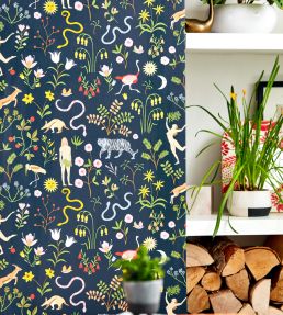 Garden Of Eden Wallpaper by Scion Midnight
