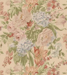 Garden Party Wallpaper by Mulberry Home Soft Red/Green