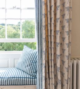 Garden Path Fabric by Molly Mahon Midnight/Sky