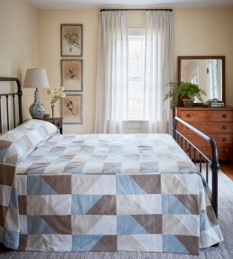 Garden Stripe Fabric by Travers Rust