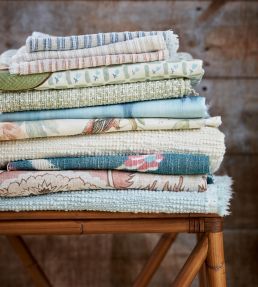 Garden Stripe Fabric by Travers Rust