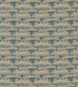 Garden Tapestry Fabric by GP & J Baker Teal