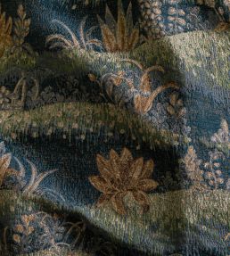 Garden Tapestry Fabric by GP & J Baker Teal