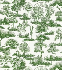 Garden Toile Wallpaper by Scalamandre Forest