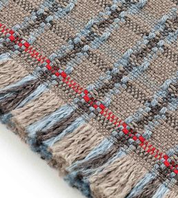GAN Garden Layers Checks rug Blue 02GA320URG1-90200 Blue