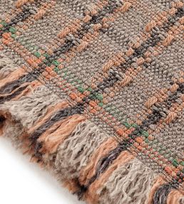 GAN Garden Layers Checks rug Terracotta 02GA320URF6-90200 Terracotta