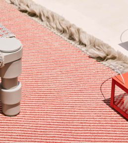 GAN Garden Layers Diagonal rug Almond-Red 45515-141726-US Almond-Red