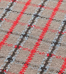 GAN Garden Layers Tartan rug Blue 02GA320URG4-180240 Blue