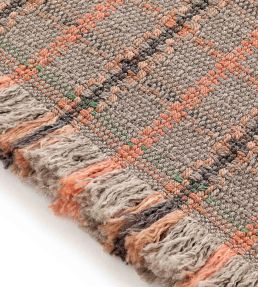 GAN Garden Layers Tartan rug Terracotta 45516-141710-US Terracotta