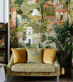 Gardens of Jaipur Wallpaper by MINDTHEGAP Green