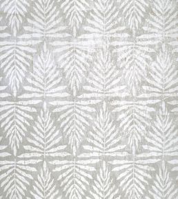Gasparilla Wallpaper by Thibaut Metallic Silver and White