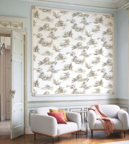 Gavotte Wallpaper by Casadeco Beige Lin