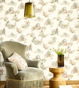 Gavotte Wallpaper by Casadeco Multicolore