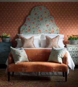 Gazebo Fabric by Andrew Martin Chocolate