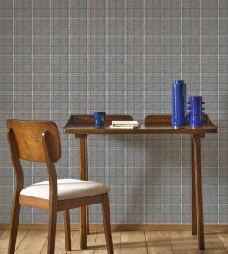 Gentle Thread Wallpaper by Casadeco Bleu denim