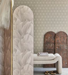 Geo Floral Wallpaper by Eijffinger Brown/Taupe