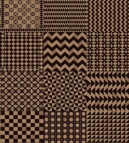 Geometrico Wallpaper by Cole & Son Black & Gold