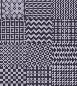 Geometrico Wallpaper by Cole & Son Magenta & Ink
