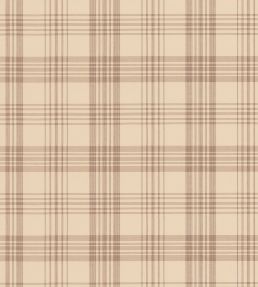 George Check Fabric by George & Minnie Walnut