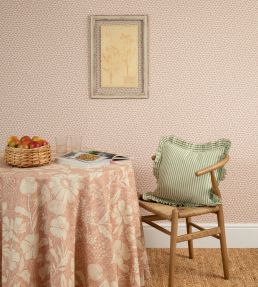 George Ticking Fabric by George & Minnie Walnut