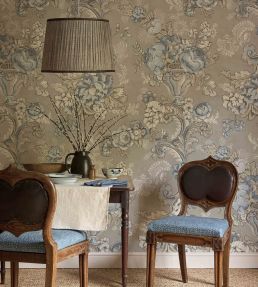 Georgia Wallpaper by Lewis & Wood Blue Oyster