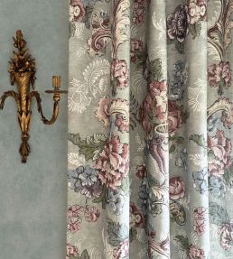 Georgia Fabric by Lewis & Wood Gold Slate