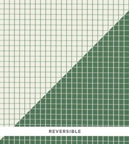 Georgie Reversible Check Fabric by Schumacher Emerald