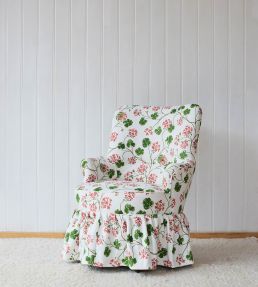 Geraniums Fabric by Sophie Harpley Original