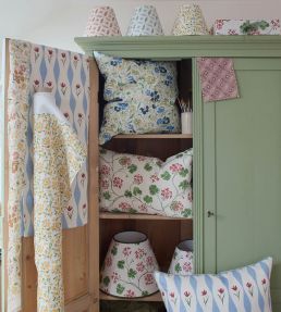 Geraniums Fabric by Sophie Harpley Original