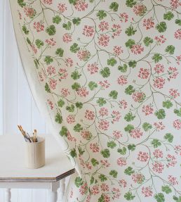 Geraniums Fabric by Sophie Harpley Original