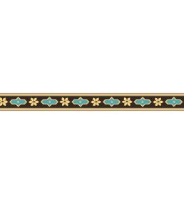Gerdas Bard Wallpaper by Borastapeter Turquoise/Brown
