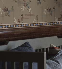 Gerdas Bard Wallpaper by Borastapeter Blue/Brown