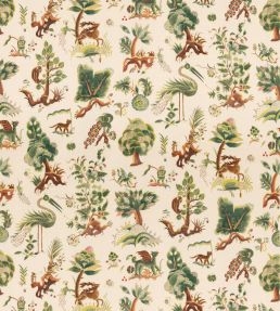 Gertrude Fabric by GP & J Baker Document Green
