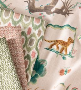 Gertrude Fabric by GP & J Baker Document Green