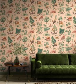 Gertrude Wallpaper by GP & J Baker Document Green