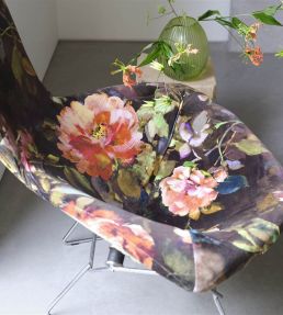 Gertrude Rose Fabric by Designers Guild Sepia